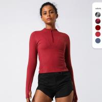 Buy cheap Half Zipper Womens Horse Riding Base Layer Quick Dry Long Sleeve Equestrian Tops product
