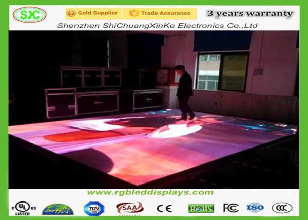 Buy cheap p8.928 indoor led display starlit dance floor,led dance floor with size 250mm*250mm led dj stage dance floor screen from wholesalers