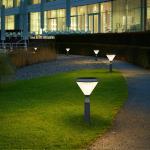 Aluminum Waterproof 3.2V Solar Wall Garden Light 50000H Post Pillar Pathway