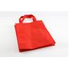 Buy cheap Red Color Non Woven Tote Bag , Non Woven Promotional Bags Front Pocket from wholesalers