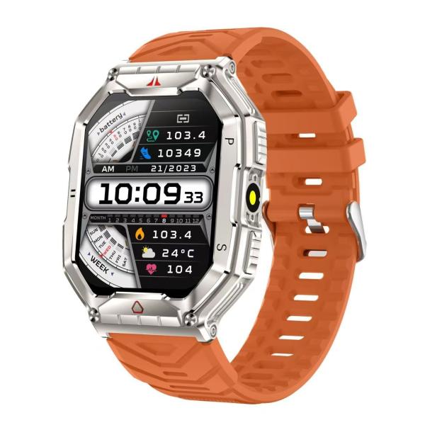 Buy cheap Customizable UI Square Shape Smart Watch Liquid Silicone Strap Sports Smart Watch from wholesalers