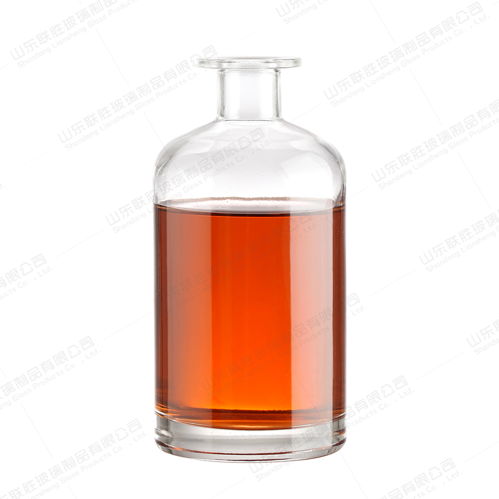Clear Glass Liquor Bottle with Customized Bottle Color and Acceptable Customer's Logo