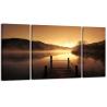 Buy cheap Misty Lake 3 Piece Printed Painting Modern Stretched Framed Contemporary Giclee from wholesalers