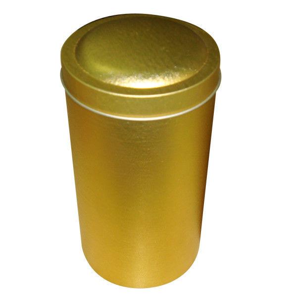 Buy cheap Matt Laminated Tea Tin Canister Gold Tin Wholesale Metal Tea Cans from wholesalers