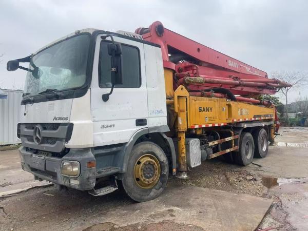 Buy cheap 2012 Year Sany 37M Truck Mounted Second Hand Concrete Pump Truck With Benz Chassis for Heavy Duty Work from wholesalers