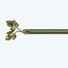 Buy cheap maple leaf curtain head curtain finials Customized curtain rod set single bracket from wholesalers
