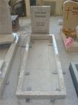 European style rose carved black granite memorial stones
