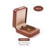 Buy cheap Brown PU Leather Jewelry Packaging box Elegant Jewelry Storage Gift Box from wholesalers