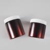 Buy cheap 100ml 150ml 200ml 250ml 300ml Amber Black Pet Cream Plastic Cosmetic Jar With White Black Lid from wholesalers