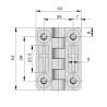 Buy cheap MEIGU CL209 180 Degree Rotation Industrial Adjustable Zinc Alloy Cabinet Hinge 54x40m from wholesalers