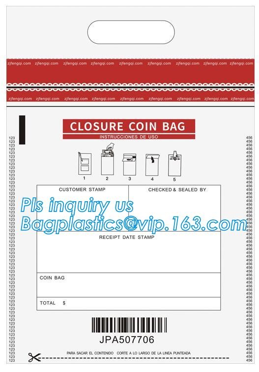 custom logo tamper tear proof plastic bank money envelopes mailing bag, Security Bag/Printed Plastic Security Bags For M