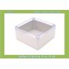 Buy cheap Drill Holes 192*188*100mm Clear Lid Enclosures from wholesalers
