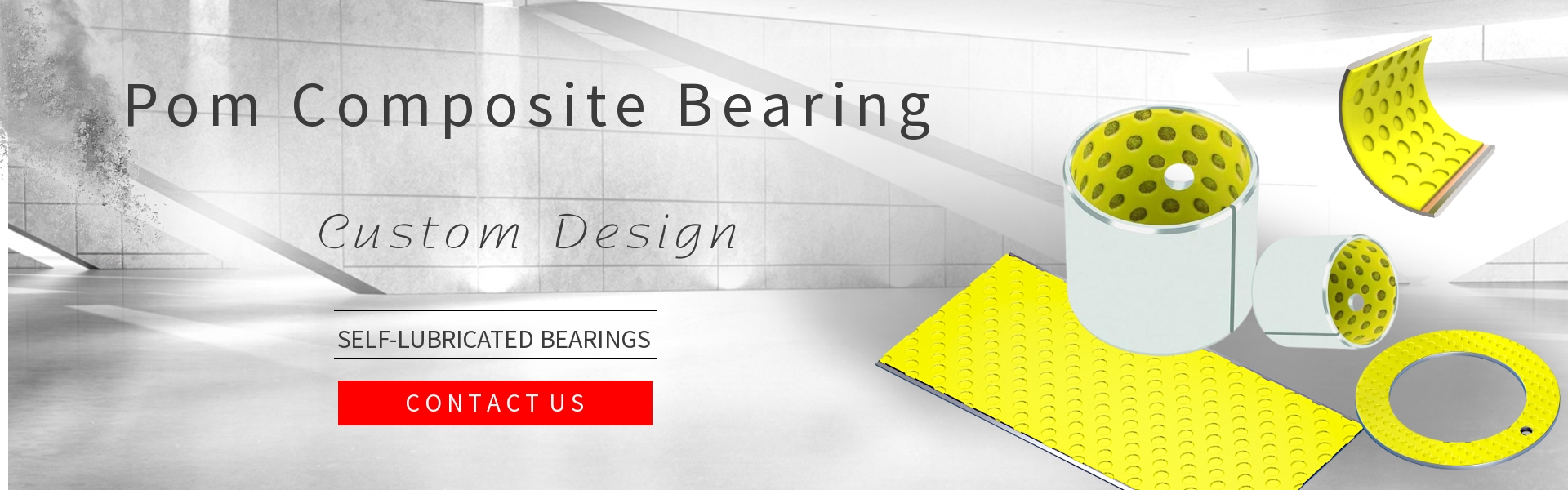 Pom composite bearing,dry sliding bushing
