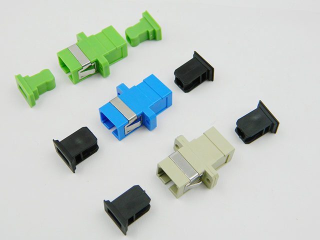 Simplex Duplex SC UPC Fiber Optic Adapter With Bronze Sleeve