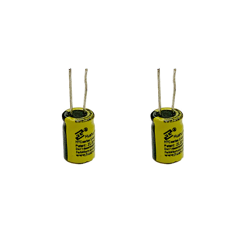 Huahui New Energy LTO Cylindrical Rechargeable Small Battery Cell HTC0812 2.4V 15mAh Lithium Battery