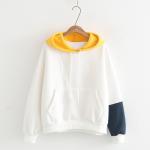 Adults Multi Color Block Unisex Plain Hoodies Fleece Fabric