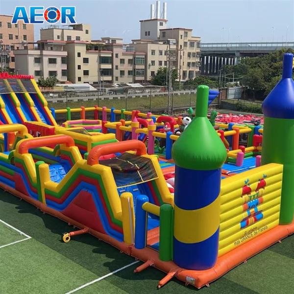 Buy cheap Commercial outdoor big fun city jumping bounce house inflatable amusement park from wholesalers