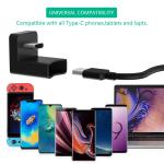 90 Degree USB C Type C Male to Female Adapter, USB-C USB 3.1 Type-C Male to