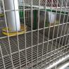 Buy cheap 12 Mums Farm Rabbit Cage Hot Dipped Galvanized Steel Material Sliver / Green Color from wholesalers