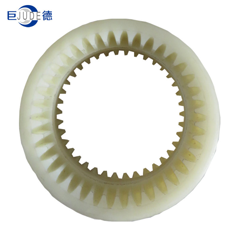 Nylon Gear Flexible Coupling Parts Inner Ring White Color Customized Nylon sleeve inner gear ring