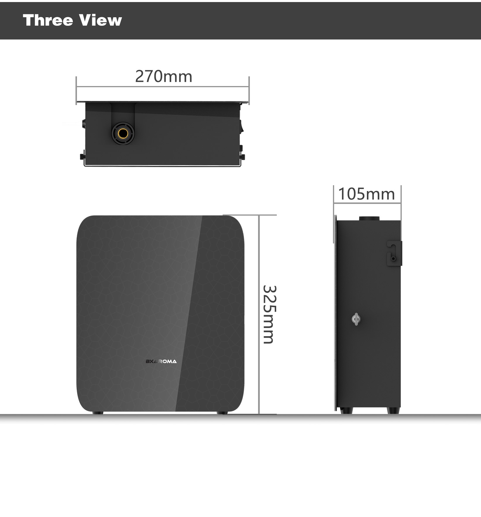Smart Scent Diffuser Machine Acrylic Panel Luxury 1000ml Low Noise Wall Mounted