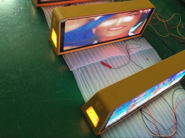 Buy cheap Effect full color outdoor mobile media taxi advertising p4 p5 from wholesalers