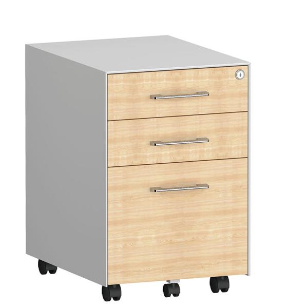 Buy cheap Wooden Front Chrome Plating Handle BBF 3 Drawer Pedestal Cabinet For Filling from wholesalers