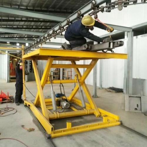 Buy cheap Scissor Fork Type 12000kg Hydraulic Lifting Work Table Custom Goods Scissor Lift from wholesalers