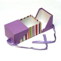Buy cheap Customized Size Apparel Packaging Box Duble Door With Ribbion product