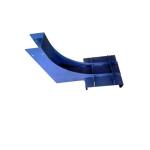 Precision Sheet Metal Fabrication , CNC Bending Metal Laser Cut Parts Blue