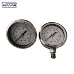 liquid filled pressure gauge with back flange