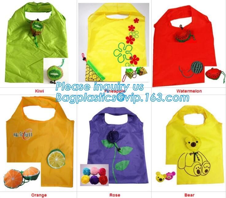 Nylon folding pocket foldable polyester shopping bag,Fashionable 420D Custom Logo Polyester Drawstring Bag bagease pack