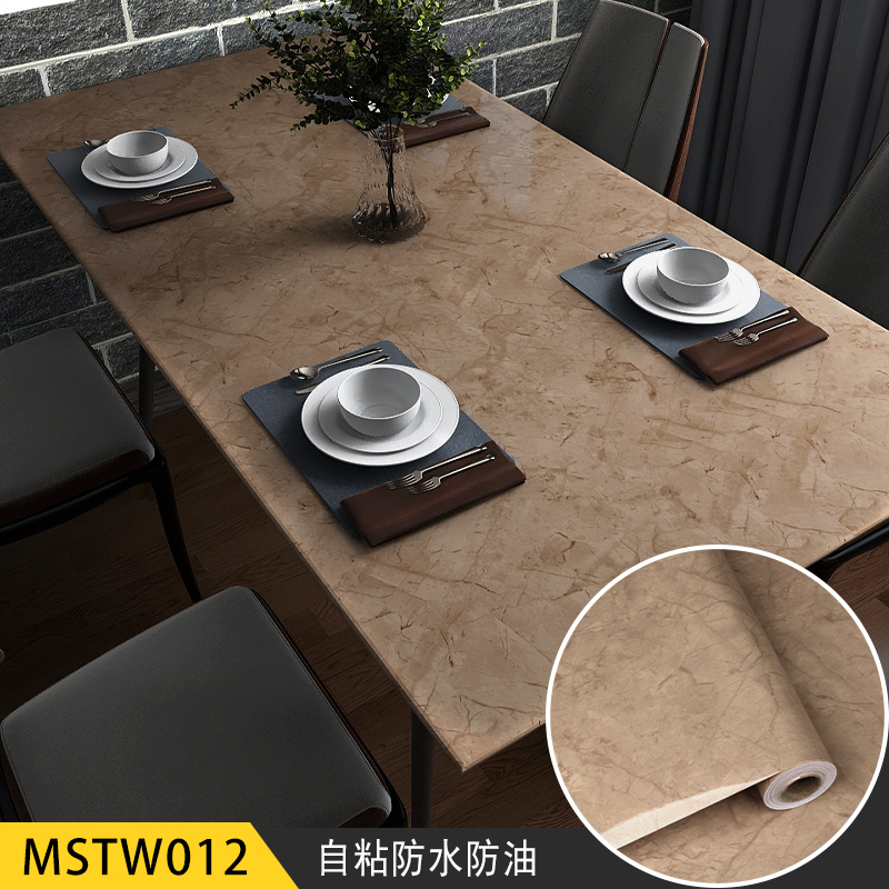 Wallpapers Marble PVC Film Kitchen Cabinet Wallpaper Waterproof Self Adhesive Wall Coating for Counter Top Marble
