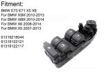 Durable BMW Power Window Switch , Power Window Main Switch X5 E70 E72 6131921804