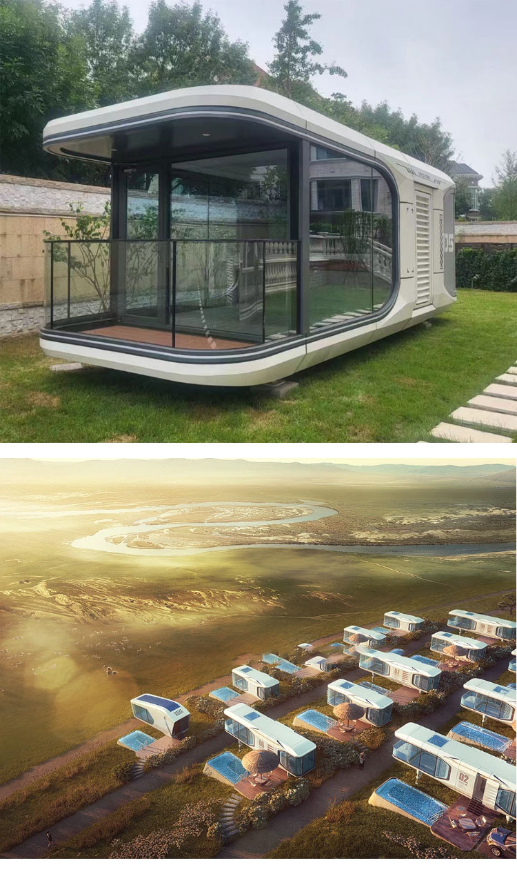 Prefab Portable Mobile House with Online Technical Support and Space Capsule House