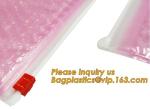 Pink Shiny Black Cosmetic Zipper Bubble Bag Slider Padded Pouch,Customized
