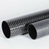 Buy cheap 250mm Roll Wrapped Carbon Fiber Tube 14/16/18/20/25mm Matte/Glossy 1mm/2mm Wall Thickness from wholesalers
