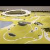 Buy cheap 1/150 Scale Quzhou Sports Center Models Yellow Style Design Landscape Models from wholesalers