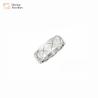 Buy cheap Couple Ring 18k Gold Plated Titanium Steel Jewelry Coco Wave Edge Wide Band from wholesalers