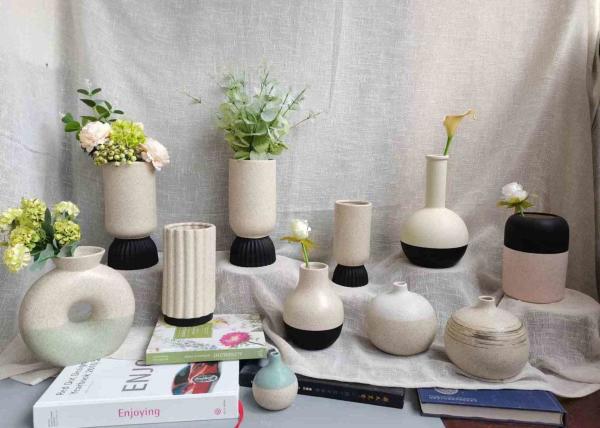 Buy cheap Factory Direct Supply Classic Handmade Pottery Clay Flower Pot Porcelain Ceramic Statued Vase For Home Decor from wholesalers