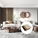 Glossy Marble Bamboo Charcoal Board Veneer Wall Panel for Modern Commercial