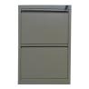 Buy cheap 2 Drawers Metal Filing Cabinet Matt Light Grey RAL7035 With Swan Neck Grip Handle from wholesalers