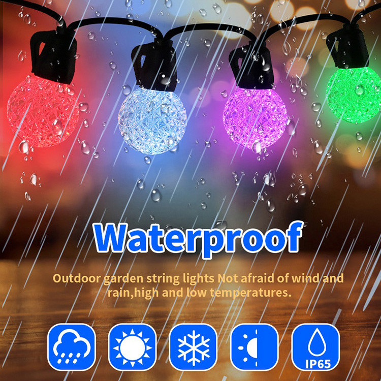 Buy cheap Smart RGB LED Holiday Lights Solar LED String Light Motifs Ball Decorations For Garden from wholesalers