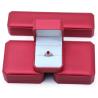 Buy cheap Custom Luxury Jewelry Packaging Box with Handmade Red Leather Exquisite Craftsmanship from wholesalers