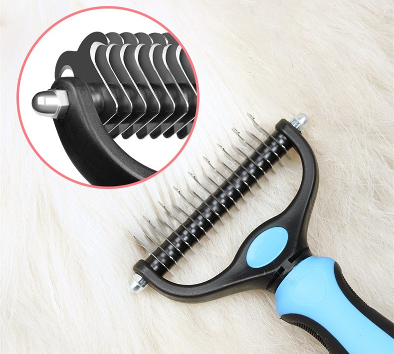Pet Grooming Stainless Steel Brush 17 9cm Double Side Comb Dogs Sustainable Household