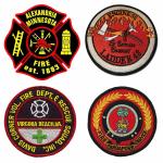 100% Embroidery Iron On Fireman Patch Workwear Police Shoulder Patches