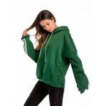 Blank Plus Size Ladies Shirts Kangaroo Pocket Fleece Lined Hoodie Autumn