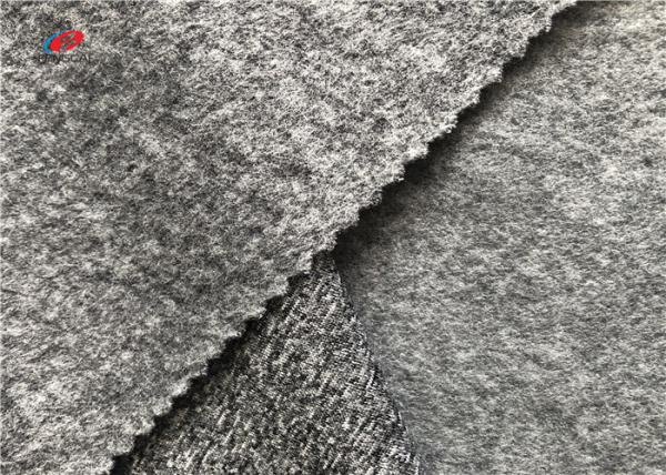 Melange Brushed 4 Way Stretch Polyester Fabric Poly Lycra Fabric For Sports