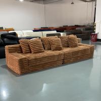 Buy cheap Cozy Modern 3-Seat Velvet Sofa for Effortless Style and Comfort product