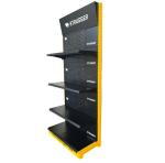 Factory Custom Size white Color logo for supermarket round shelf display retail
